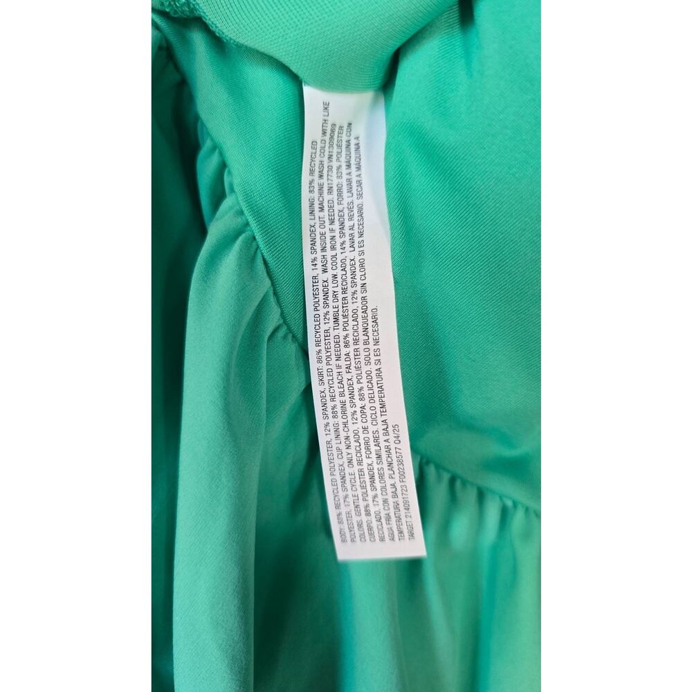 AllInMotion Dress Women XL Green Inner Shorts Pocket Stripe Athletic Pickleball - Picture 9 of 9